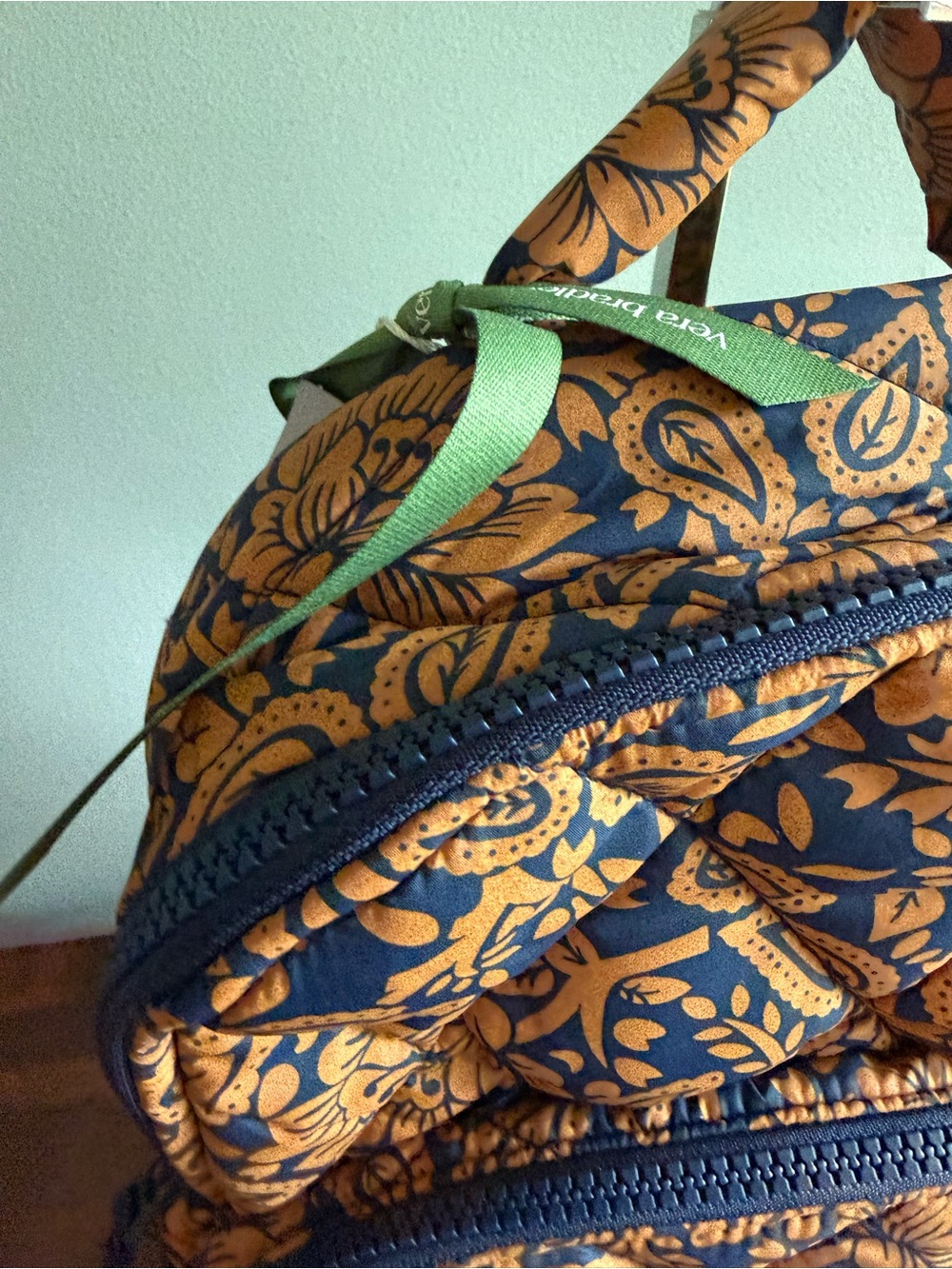 VERA BRADLEY Small Banbury Backpack-Lotus Montage Roasted Pecan - Picture 6 of 10